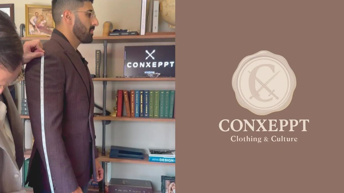 A Conxeppt fitting in progress at the Edmonton atelier